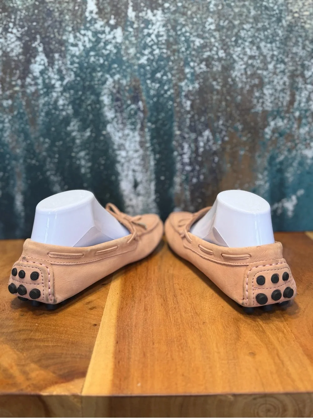 Mercanti Fiorentini Classic Driving Loafers Pink Suede Size 7.5